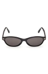 Tom Ford Chloe 52mm Oval Sunglasses In Black