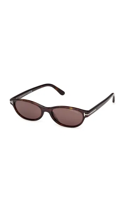 Tom Ford Chloe Cat-eye Acetate Sunglasses In Pattern