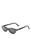 Tom Ford Eyewear Oval Frame Sunglasses In Black