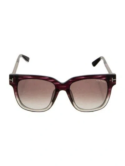 Pre-owned Tom Ford Christophe Wayfarer Sunglasses In Red