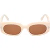 Tom Ford Cielle 52mm Oval Sunglasses In Multi