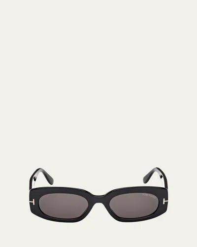TOM FORD CIELLE OVAL ACETATE SUNGLASSES