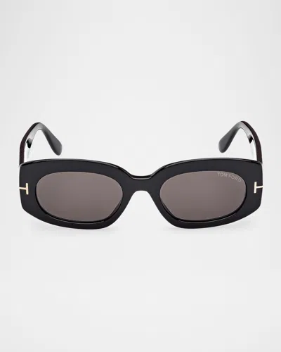 TOM FORD CIELLE OVAL ACETATE SUNGLASSES