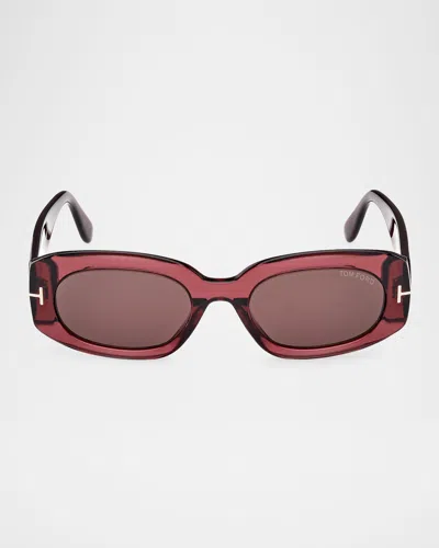 TOM FORD CIELLE OVAL ACETATE SUNGLASSES