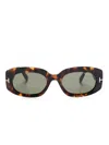 Tom Ford Cielle Sunglasses In Brown