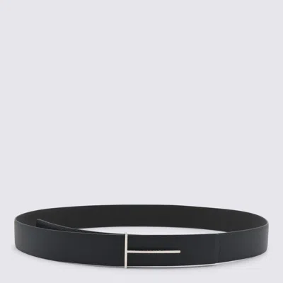 TOM FORD TOM FORD NAVY LEATHER BELT