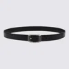 Tom Ford Rectangular-buckle Leather Belt In Black