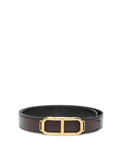 Tom Ford Mens Belts Leather In Brown