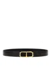 Tom Ford Shiny Printed Goat Stadium T Belt 30 Mm In Multicolour