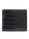 Tom Ford Crocodile Leather Wallet Wallets And Card Holders Brown In Black