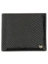 Tom Ford T-line Python Embossed Leather Bifold Wallet