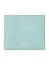 Tom Ford Mens Classic Bi-fold Grained Leather Wallet Nile Blue In Nile Blue