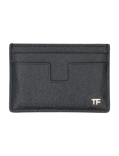Tom Ford Classic Black Leather Cardholder For Men