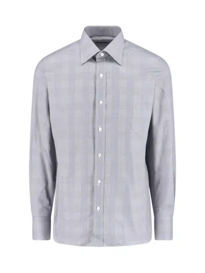 TOM FORD CLASSIC CHECKERED BUTTON-DOWN SHIRT