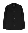 Tom Ford Black Button-up Poplin Shirt In Black