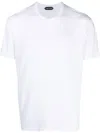 Tom Ford Placed Rib Slim-fit Lyocell And Cotton-blend T-shirt