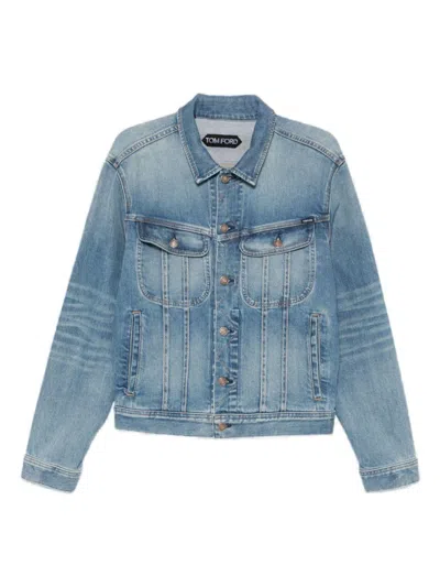 TOM FORD TOM FORD CLASSIC DENIM JACKET WITH BUTTON-UP FRONT