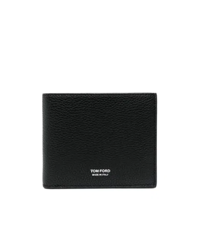 Tom Ford Classic Foldable Wallet In Black