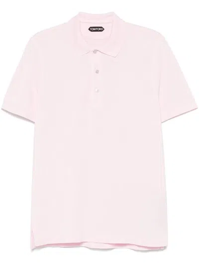 TOM FORD TOM FORD CLASSIC PINK COTTON POLO