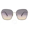 Tom Ford Claudia-02 Smoke Gradient To Lilac Butterfly Ladies Sunglasses Ft0839 01b 62