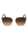 Tom Ford Claudia Square-frame Sunglasses In Gold
