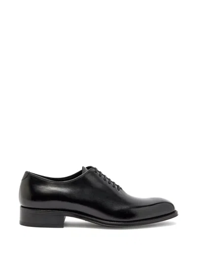 Tom Ford Claydon Leather Oxford Shoes In Black