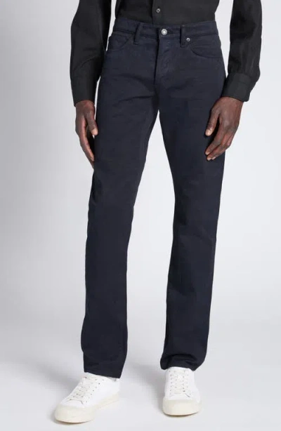 Tom Ford Clean Compact Twill Slim Fit Pants In Navy