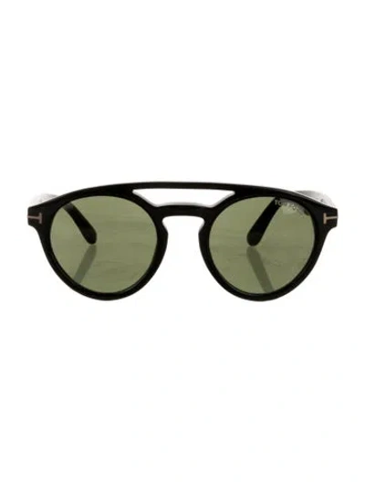 Pre-owned Tom Ford Clint Round Sunglasses In Black