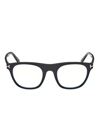 Tom Ford Clip-on Glasses In Black