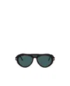 Tom Ford Clip-on Sunglasses In Green