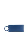 Tom Ford Rectangular Clutch Bag Circular Bangle Handle In Blue