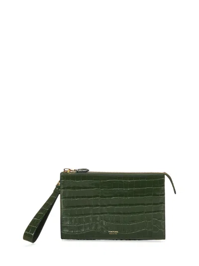 Tom Ford Clutch In Green