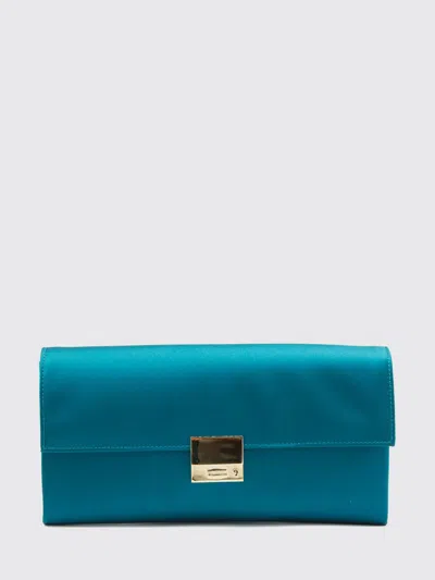 Tom Ford Satin-finish Logo-plaque Clutch Bag In Blue