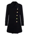 Tom Ford Asymmetric Wool-cashmere Duffle Peacoat In Blue