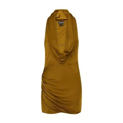 Tom Ford Cocktail Mini Dress In Green