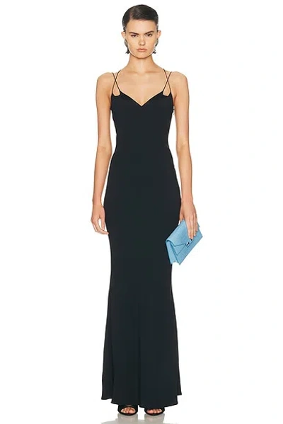 Tom Ford Bias-cut Dress With Double Straps In Black