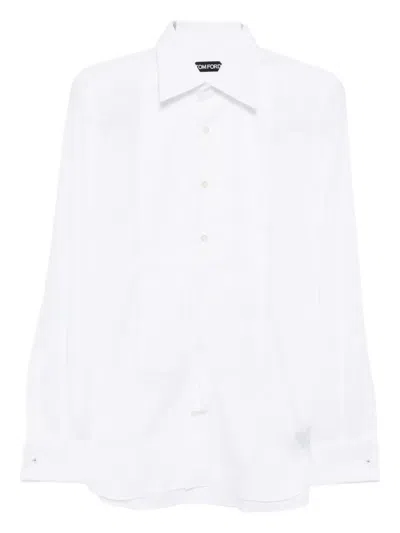 Tom Ford Cocktail Voile Shirt In White