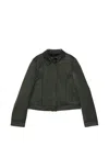 Tom Ford Collar Crop Jacket In Green