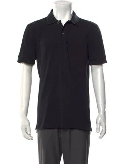 Pre-owned Tom Ford Collar Short Sleeve Polo Shirt In Black