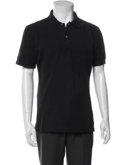 Pre-owned Tom Ford Collar Short Sleeve Polo Shirt In Black