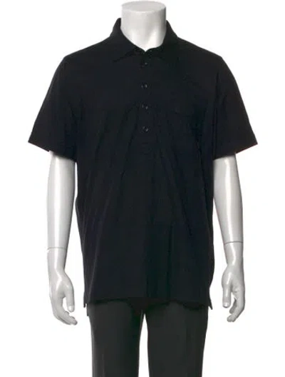 Pre-owned Tom Ford Collar Short Sleeve Polo Shirt In Black