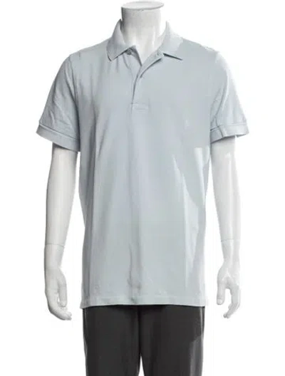 Pre-owned Tom Ford Collar Short Sleeve Polo Shirt In Blue
