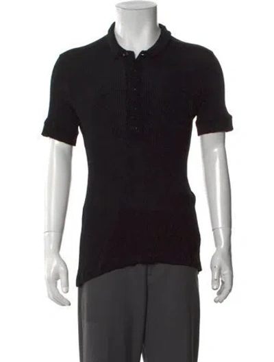 Pre-owned Tom Ford Collar Short Sleeve Polo Shirt In Brown