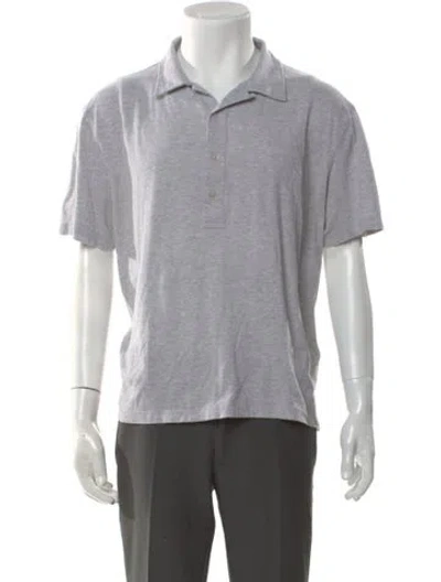 Pre-owned Tom Ford Collar Short Sleeve Polo Shirt In Gray