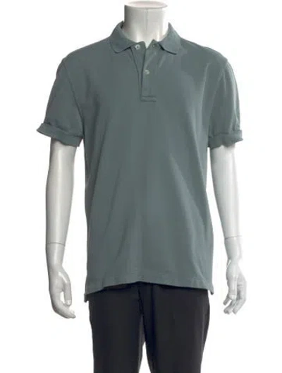 Pre-owned Tom Ford Collar Short Sleeve Polo Shirt In Green