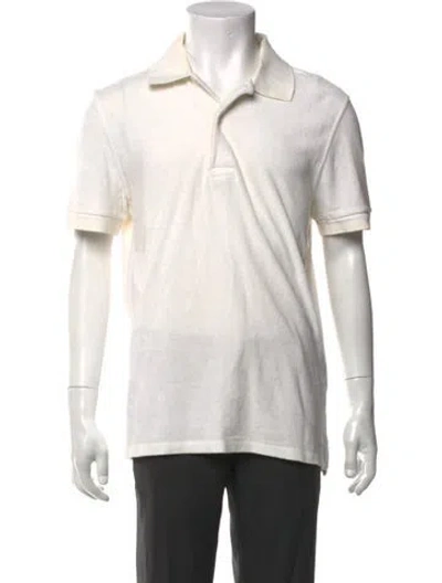 Pre-owned Tom Ford Collar Short Sleeve Polo Shirt In Neutral