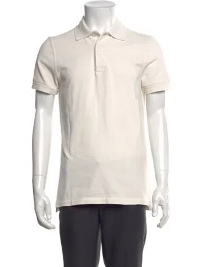 Pre-owned Tom Ford Collar Short Sleeve Polo Shirt In Neutrals