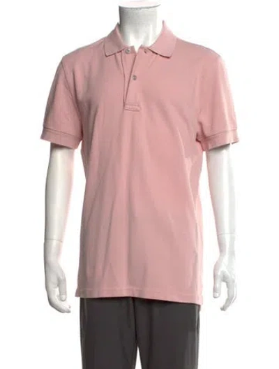 Pre-owned Tom Ford Collar Short Sleeve Polo Shirt In Pink