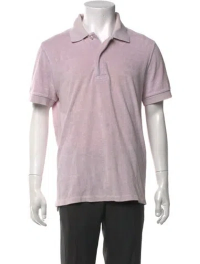Pre-owned Tom Ford Collar Short Sleeve Polo Shirt In Purple