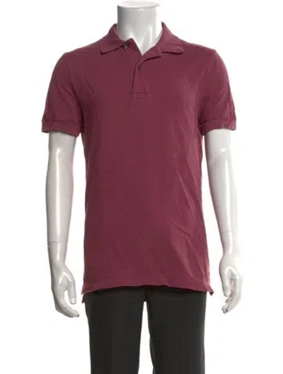 Pre-owned Tom Ford Collar Short Sleeve Polo Shirt In Purple